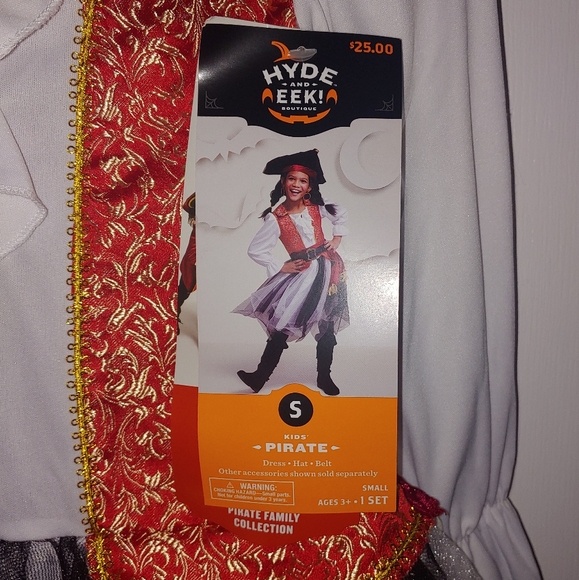 GIRLS SMALL Pirate Dress Halloween Costume Hyde And Eek - Picture 11 of 13